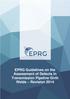 EPRG Guidelines on the Assessment of Defects in Transmission Pipeline Girth Welds Revision 2014