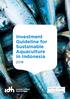 Investment Guideline for Sustainable Aquaculture in Indonesia