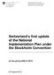 Switzerland s first update of the National Implementation Plan under the Stockholm Convention