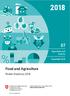 Agriculture and forestry. Food and Agriculture. Pocket Statistics 2018