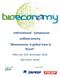 International Symposium onbioeconomy Bioeconomy: A global view Brazil