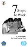 Steps to Work. A Pocket Guide for Youth Seeking Work