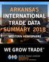 ARKANSAS INTERNATIONAL TRADE DATA SUMMARY 2018