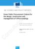 Green Public Procurement Criteria for the design, construction and management of Office buildings