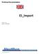 Technical Documentation. EI_Import. Version : 2.0 Issued :