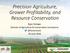 Precision Agriculture, Grower Profitability, and Resource Conservation