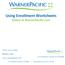 Using Enrollment Worksheets Online at WarnerPacific.com