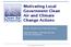 Motivating Local Government Clean Air and Climate Change Actions