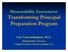 Measurability Assessment: Transforming Principal Preparation Program