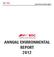 Annual Environmental Report ANNUAL ENVIRONMENTAL REPORT 2012