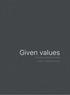 Given values Guides for Merlin Project ProjectWizards GmbH