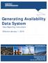 Generating Availability Data System
