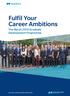 Fulfil Your Career Ambitions. The Marsh 2019 Graduate Development Programme