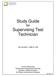 Study Guide for Supervising Test Technician