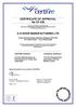 CERTIFICATE OF APPROVAL No CF 538 G E DOOR MANUFACTURING LTD