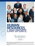 Human Resources Law Update