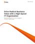 Solution White Paper Drive Radical Business Value with a High-Speed IT Organization