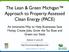 The Lean & Green Michigan Approach to Property Assessed Clean Energy (PACE)