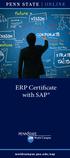 ERP Certifcate with SAP