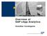 Overview of SAP xapp Analytics. Sreedhar Kandagatla