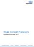 Single Oversight Framework