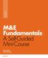 M&E Fundamentals: A Self-Guided Mini-Course