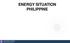 ENERGY SITUATION PHILIPPINE. Department of Energy Empowering the Filipino