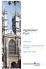 Application Pack. Receptionist. Permanent - Part time (24 hours per week) Westminster Abbey