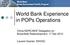 World Bank Experience in POPs Operations