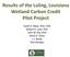 Results of the Luling, Louisiana Wetland Carbon Credit Pilot Project