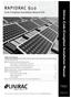 RAPIDRAC G10. Unirac Code-Compliant Installation Manual. Code-Compliant Installation Manual 650. Table of Contents. Bright Thinking in Solar