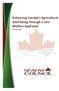 Enhancing Canada s Agricultural Well-Being Through a One Welfare Approach January, 2019