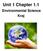 Unit 1 Chapter 1.1. Environmental Science Kraj