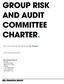 GROUP RISK AND AUDIT COMMITTEE CHARTER.