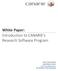 White Paper: Introduction to CANARIE s Research Software Program