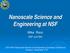 Nanoscale Science and Engineering at NSF