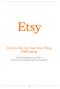 How to Set Up Your Etsy Shop Fall Self-Guided Exercises and Tips to Get Your Online Business Open and Operating