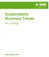 Sustainability Business Trends