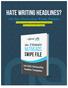 Hate Writing Headlines? 141 Free, Proven Steal-Worthy Formulas