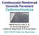 Continuously Reinforced Concrete Pavement California Practices