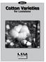 Cotton Varieties. for Louisiana. LSU AgCenter Pub 2135 Cotton Varieties for Louisiana