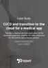 CI/CD and transition to the cloud for a medical app
