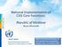 National Implementation of CSIS Core Functions: Republic of Moldova Rosca Ghennadii