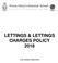 LETTINGS & LETTINGS CHARGES POLICY 2018