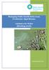 Managing Public Health Risks from Freshwater Algal Blooms. Guidance for Wales (Working draft)