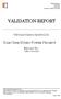 VALIDATION REPORT REPORT NO. CDM.11.VAL.0195