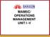 MAM5C/ OPERATIONS MANAGEMENT UNIT I -V