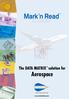 The DATA MATRIX solution for. Aerospace A MARK WHICH DEFIES TIME.