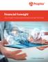 Financial Foresight. How modern finance practitioners can see the future. A Prophix whitepaper