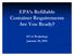 EPA s Refillable Container Requirements Are You Ready? IFCA Workshop January 20, 2011